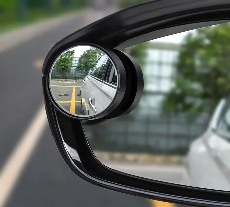 360Β° Round Rearview Mirror | Small Blind Spot Side Mirror | Adjustable Wide-Angle Car Mirror