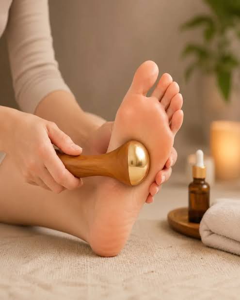 Kansa Massager for Face & Body – Natural Ayurvedic Bronze Massage Tool