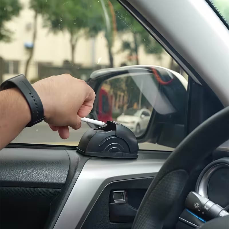 Car Ashtray Cup with Lid, Windproof Smokeless Design - Universal Fit