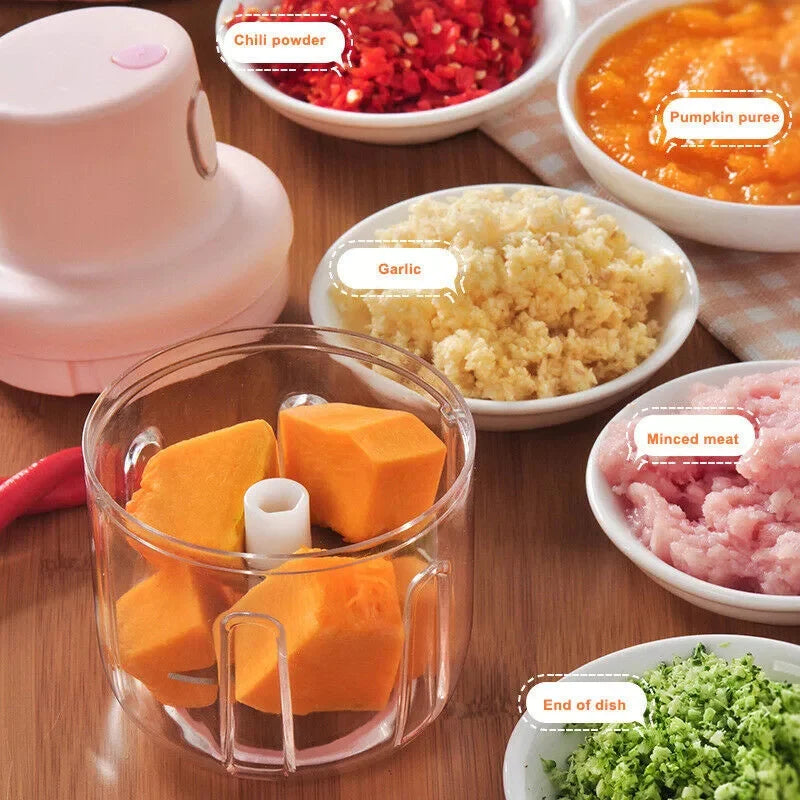 Electric Food Chopper | Mini Vegetable, Garlic & Meat Chopper
