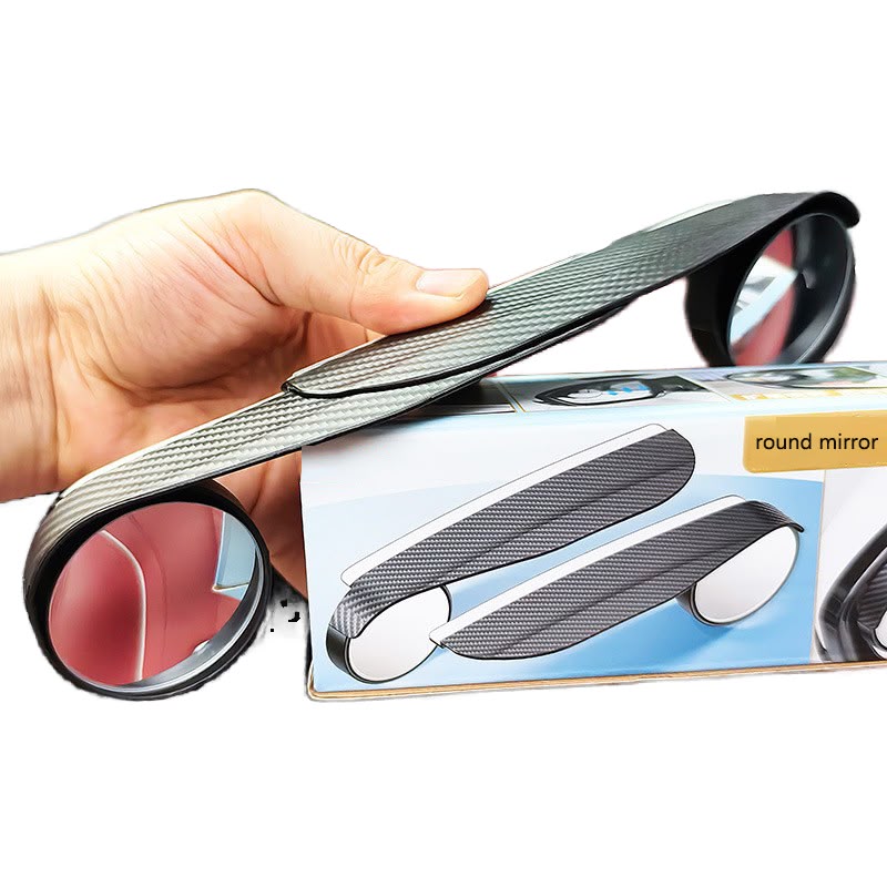 360° Round Rearview Mirror | Small Blind Spot Side Mirror | Adjustable Wide-Angle Car Mirror
