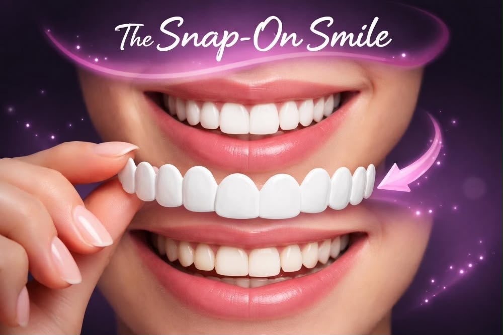 Snap-On Smile Veneers | Instant Cosmetic Teeth Cover for a Brighter-Looking Smile