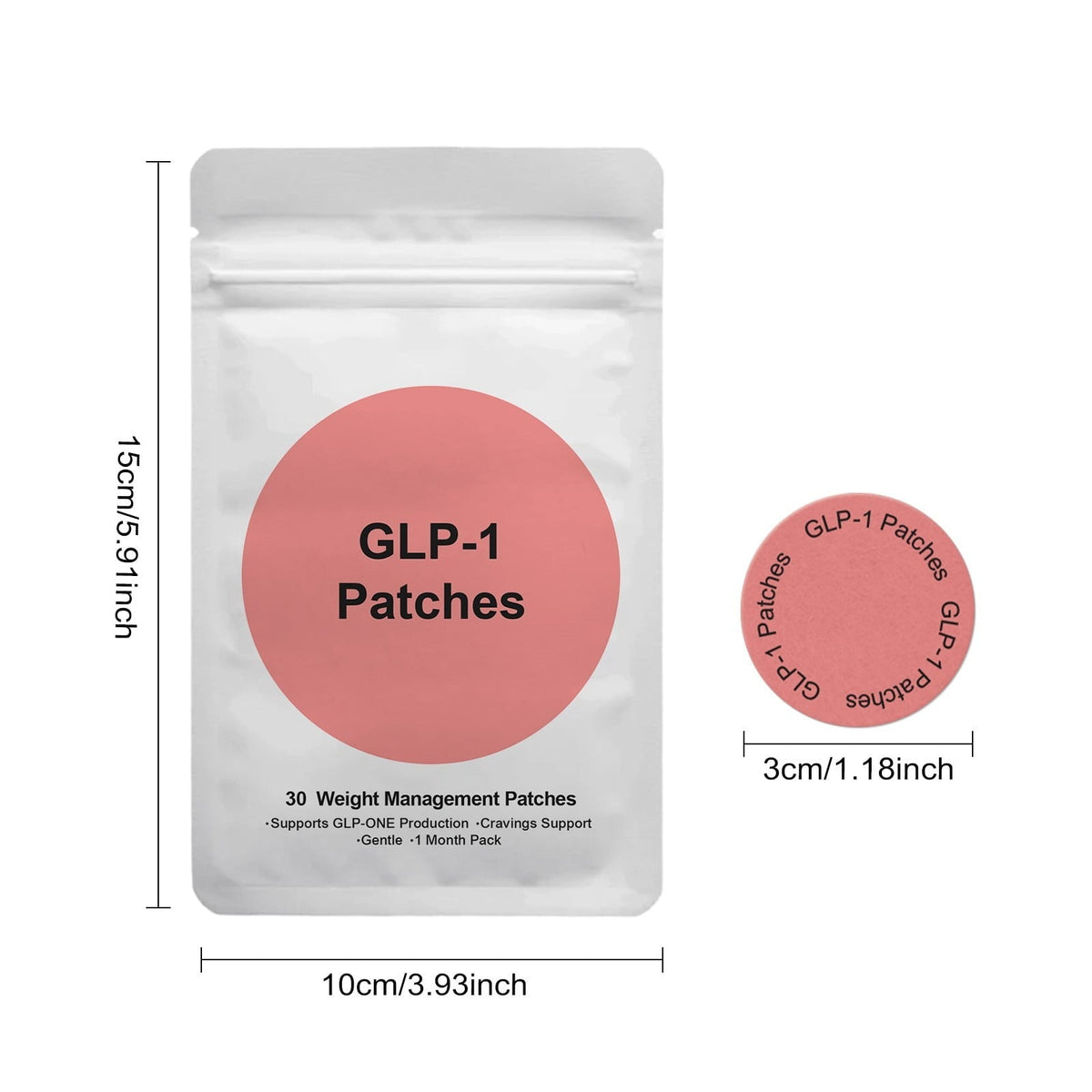 GLP-1 Weight Management Patches – 30 Patches | 1 Month Pack