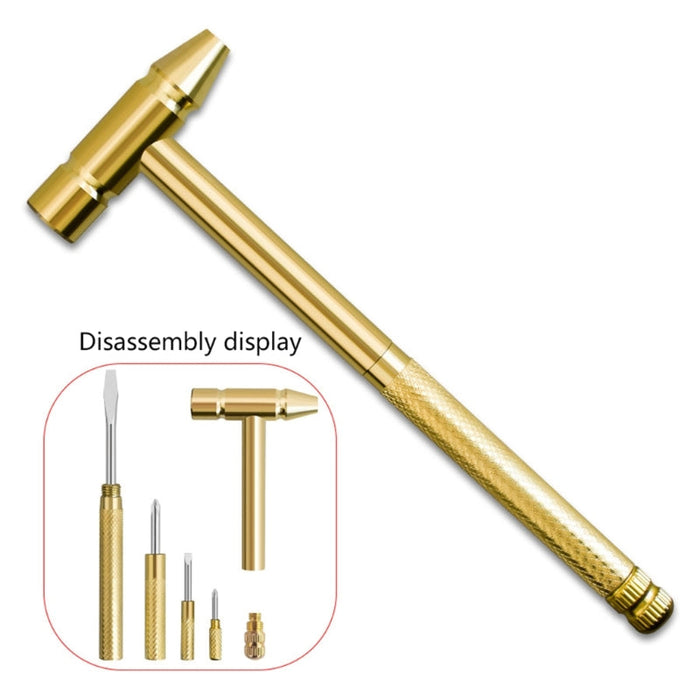 Gold Multi-Function Watch Repair Tool Kit | Precision Watchmaker Hammer & Screwdriver Set