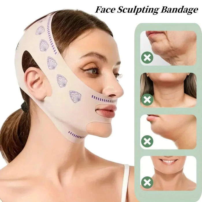 Face Sculpting Bandage | V-Line Face & Double Chin Lifting Strap