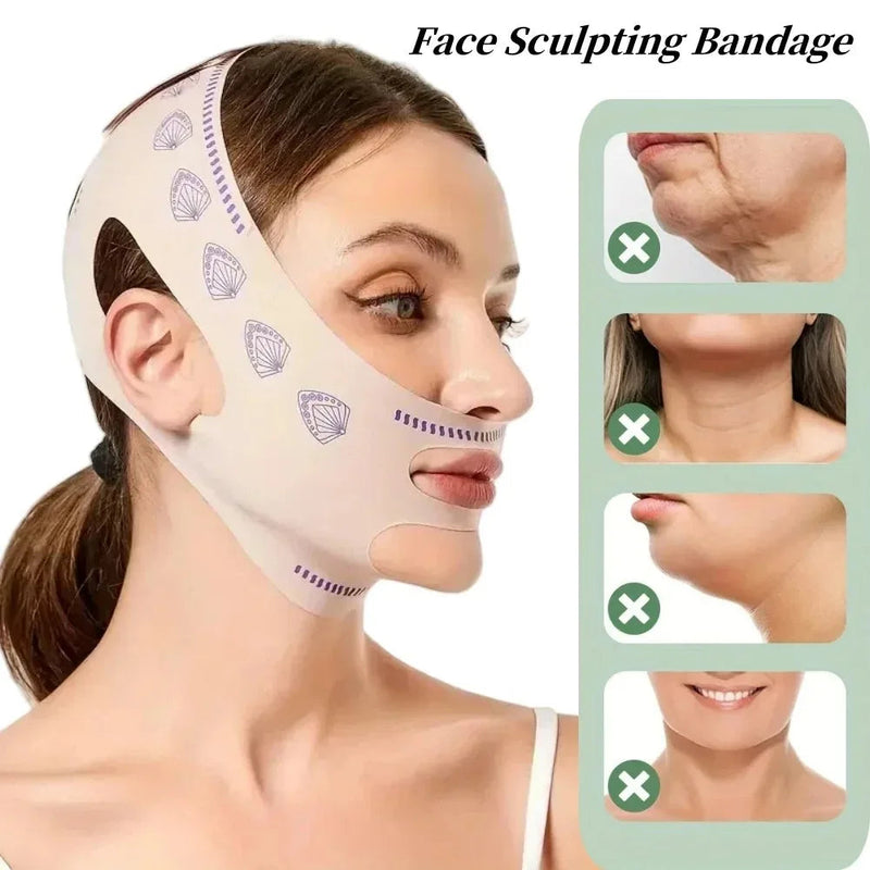 Face Sculpting Bandage | V-Line Face & Double Chin Lifting Strap